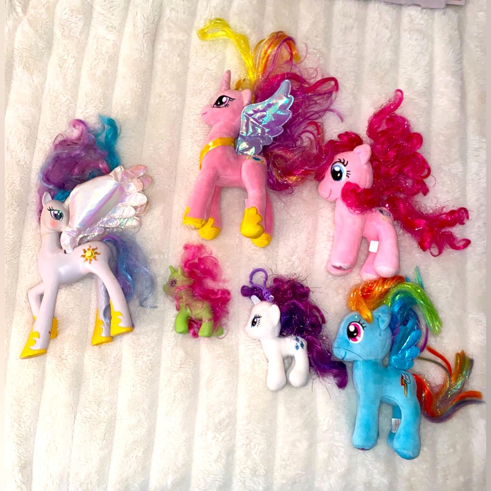 TY My Little Pony Mixed Lot Princess Motion Sound Light (see video) plushies